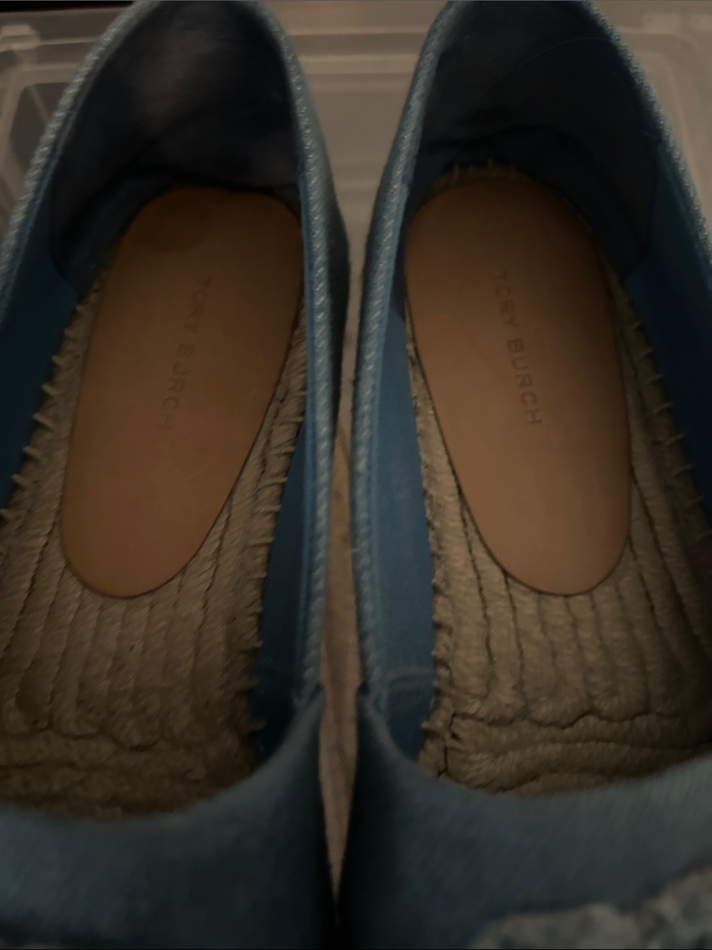 Tory Burch Blue Denim Espadrille Flats - Picture 2 of 3